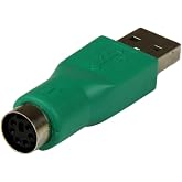 StarTech Replacement PS/2 Mouse to USB Adapter, Female to Male (GC46MF) | Use with PS/2 and USB capable mouse only
