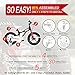 RoyalBaby Girls Kids Bike Jenny Bunny 12 14 16 18 20 Inch Bicycle 3-12 Years Old Basket Training Wheels Kickstand White Pink Child's Cycle
