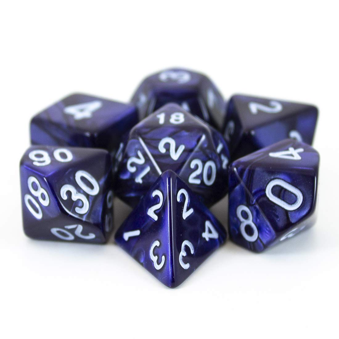 Pearl RPG Dice Set For DND (Nightfall)