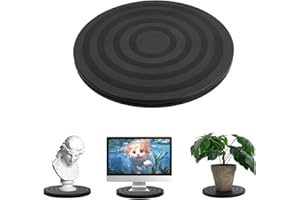 8 Inch 360° Rotating Stand Lazy Susan Turntable, Black Swivel Steel Ball Bearings Stand, Heavy Duty Multi-use Turntable for T