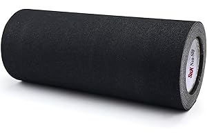 S&X 12” x 33' Anti Slip Grip Tape – Non-Slip Skid Tape for Skateboards, Outdoor Stair Treads, Wooden Steps, and Exterior Tread Strips – Waterproof, Durable, Strong Adhesive, High Traction Safety Tape