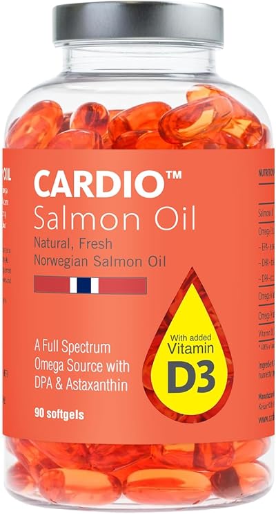 Hofseth Biocare Cardio Omega 3 Salmon Oil Vitamin D3 1000mg 90 Caps