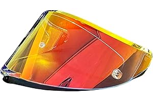 STABLENEINO AGV Pista Corsa Gprr Visor Commpatible with for Day and Night Use (Aurora Red)