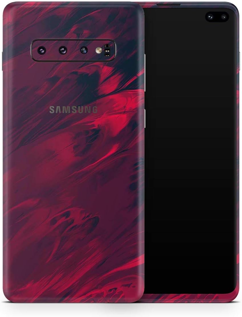 Liquid Abstract Paint Remix V34 Vinyl Decal Wrap Cover Compatible with Samsung Galaxy S10 Plus (Screen Trim and Back Skin)