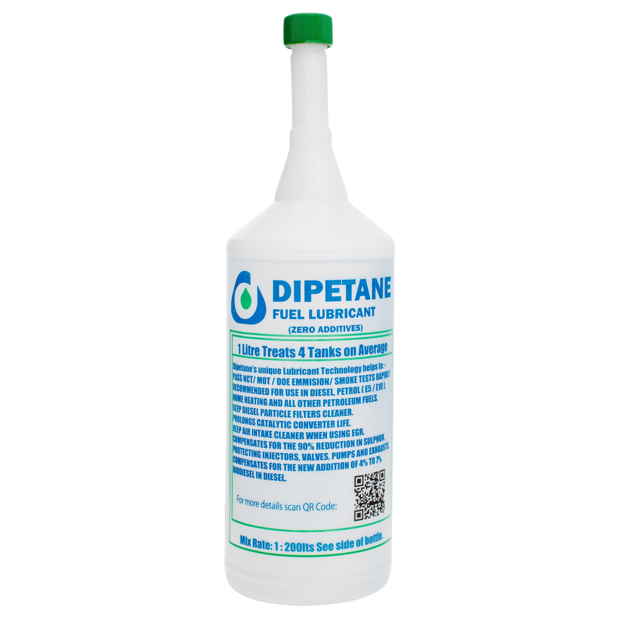 Dipetane 1L Fuel Additive | Improve Fuel Economy | Reduce Emmisions | Helps keep DPF Clean Diesel and Petrol | Flush and clean Engine, Injector, EGR valve and Sensors - Treats 200L of Fuel