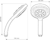 Mira 1.1688.005 360m Classic Shower Fittings Kit Chrome Flipstream Technology view 4
