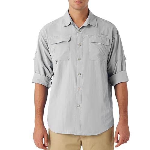NAVISKIN Men's Sun Protection Fishing Shirts UPF 50+ Long Sleeve