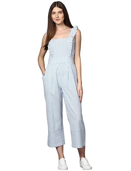 ruffle strap jumpsuit
