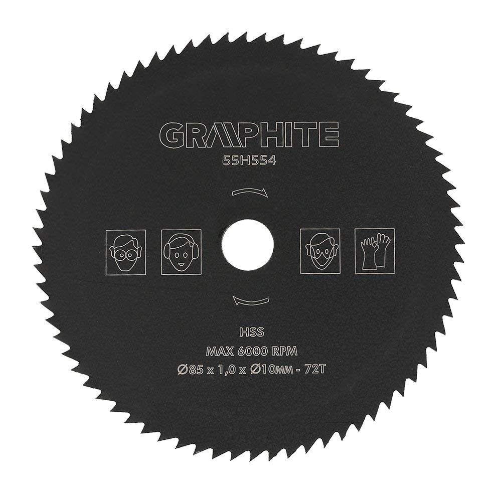 72T HSS Circular Cut Saw Blade 85mm*10mm Woodworking Rotary Tool Cutting Disc for Wood Metal