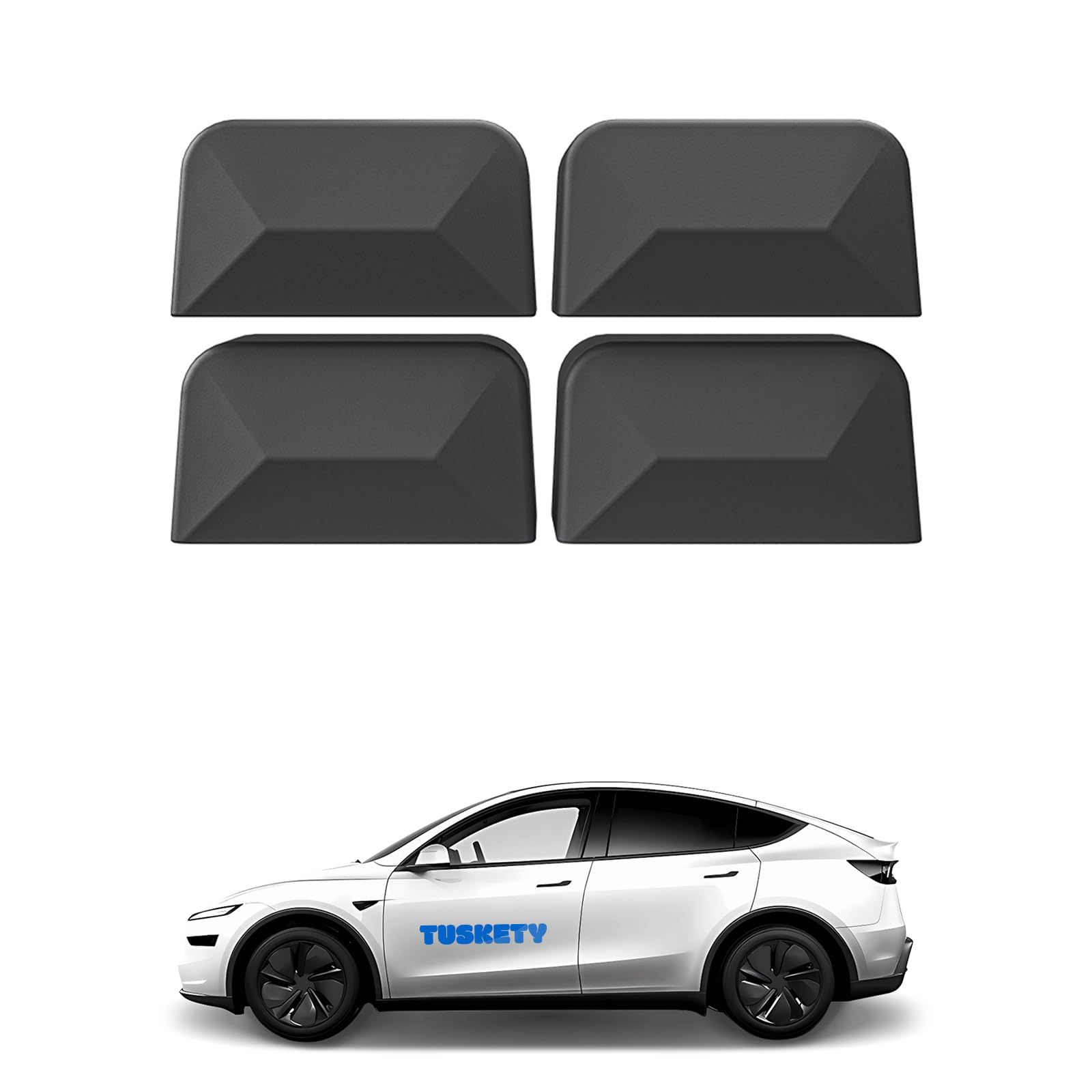Photo 1 of ***2PCS -MISSING PIECES SELLING AS IS*** TUSKETY Accessories for Tesla Model Y Juniper 2025 2026, 2PCS Rear Seat Slide Rail Plug Cover for Model 3 Highland - Seat Rail Guard Suitable for US Specifications, Not Suitable for EU Specifications