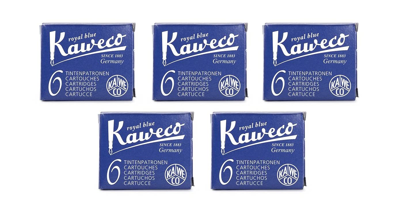 Kaweco Fountain Pen Ink Cartridges short, Royal Blue (Blue), 30 pc.