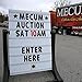 Standard 32”x42” White 2 Sided Changeable Message Board Swinger Sidewalk Curb Sign with Letters