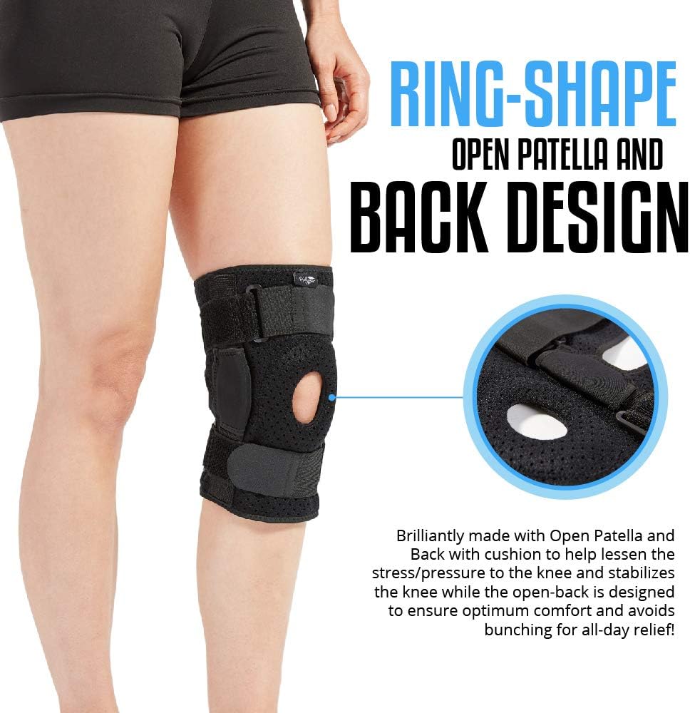 Hinged Knee Brace for Men and Women, Knee Support for Swollen ACL, Tendon, Ligament and Meniscus Injuries: Industrial & Scientific