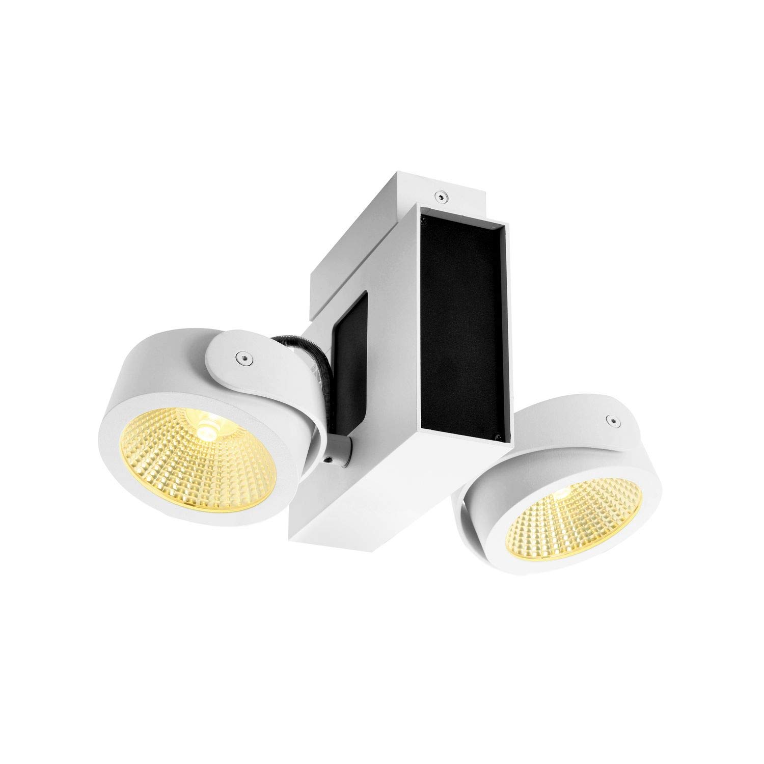 SLV Wall and Ceiling-Mounted Light TEC KALU CW/Interior Ceiling and Wall Lighting, LED spot, Surface-Mounted Light, Wall-Mounted Light, Ceiling Spotlight / 3000K 31W 1900lm White dimmable 60 Degrees