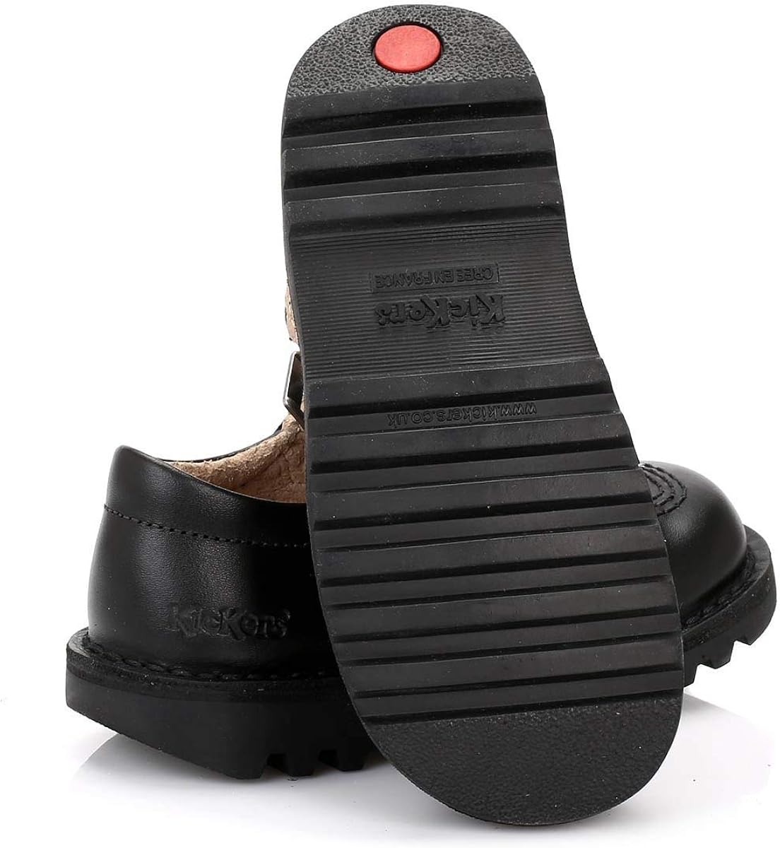 Kickers Kick T I Core Black Leather Shoes KF0000765BTW-EU 27, 9 UK Child - Image 5