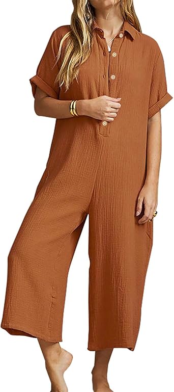 short sleeve pant romper