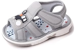 OAISNIT Baby Boy Girl Summer Sandals Infant Squeaky Shoes Lightwight Non-Slip Toddler First Walkers