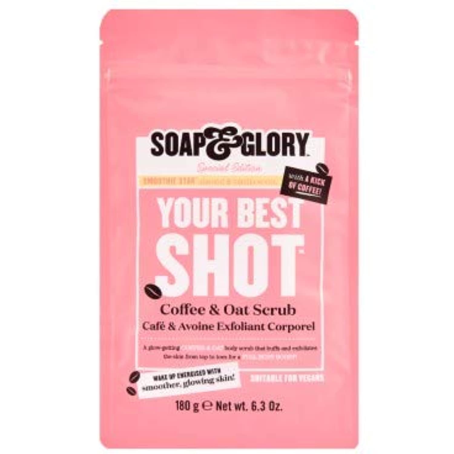 Soap Glory Your Best Shot Coffee Oat Scrub Vegan Exfoliator