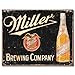 Miller Brewing Vintage Tin Sign , 16x12