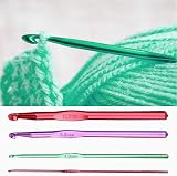CCLKHY Crochet Hooks Set 4 Pcs Multicolor Aluminum Knitting Needles 2 4 6 8mm view 3