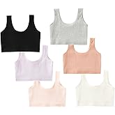 Herepai Training Bras for Girls Seamless Cami Bralettes Sports Striped Vest