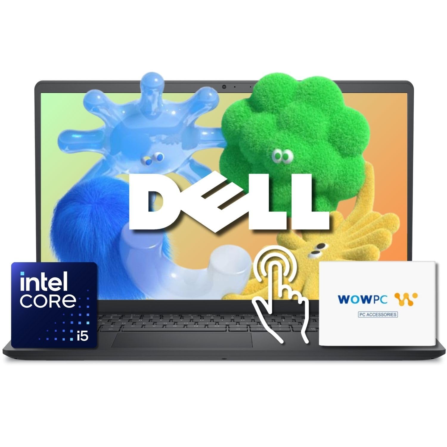 Dell Inspiron Laptop • 15.6" FHD Touchscreen • Intel 10-Core i5 CPU • 8GB DDR4 RAM • 1TB SSD (512GB PCIe SSD + 512GB External) • Full-Size Keyboard with Numeric Keypad • Win 11 • w/WOWPC Bundle