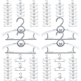 Baby Hangers for Nursery Closet 80 Pack Plastic Kids Clothes Hanger Space Saving Non Slip Extendable Toddler 11-14” Adjustable Hangers Heavy Duty Clothing Infant Hanger Bulk, Grey
