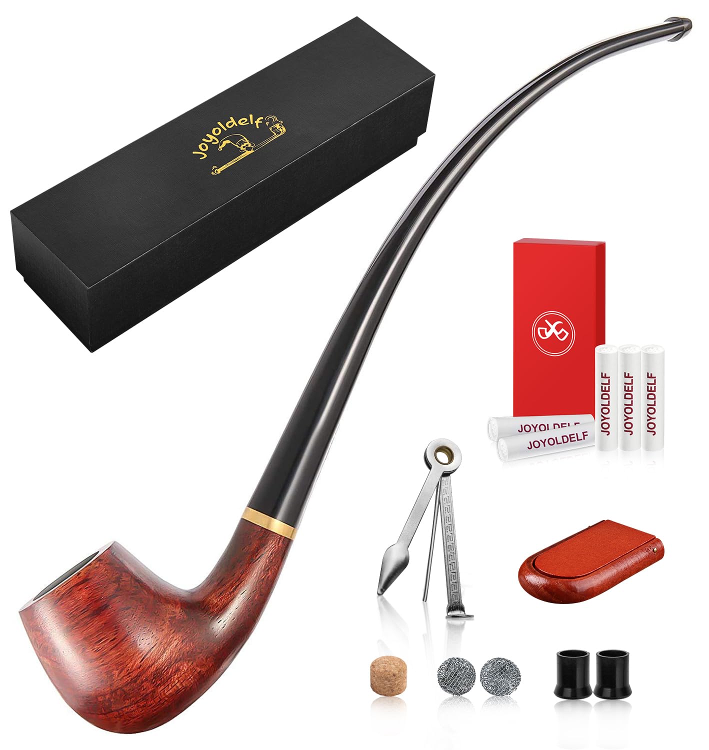 Joyoldelf Tobacco Pipe Smoking Pipe Rosewood