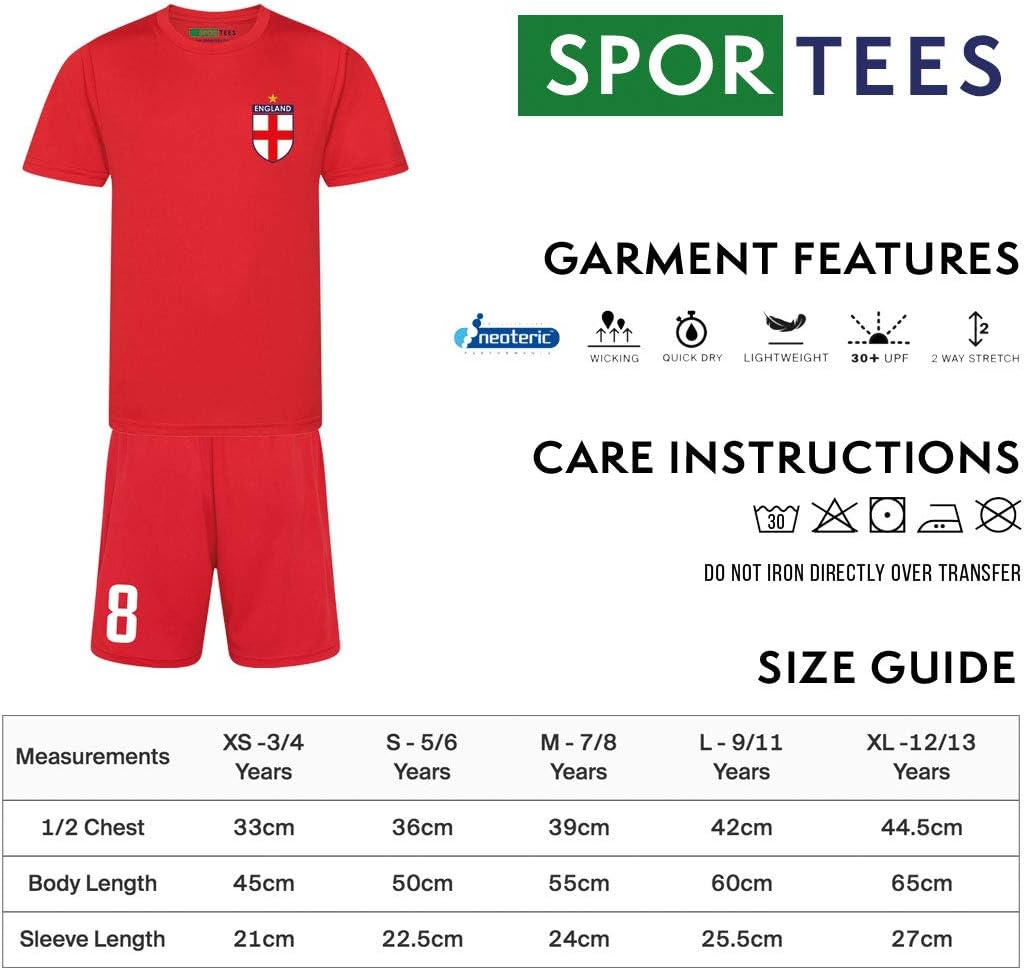 kids red england kit