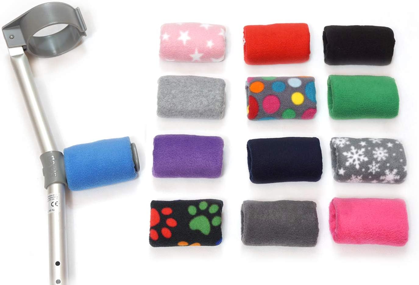 Comfy Handle Padded Covers (Pair) Padded Foam Crutch Covers for Hand