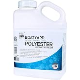FGCI Boatyard Polyester Laminating Resin Kit with MEKP Hardener | Laminating resin for boat &amp; surfboard building &amp; repair. Works with fiberglass cloth, Made in USA