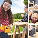 YITOOK Kids Tool Belt Adjustable Children's Carpentry Tool Candy Pouch Heavy Duty Child's Construction Tool Apron for Costumes Dress Up Role Play(Yellow)