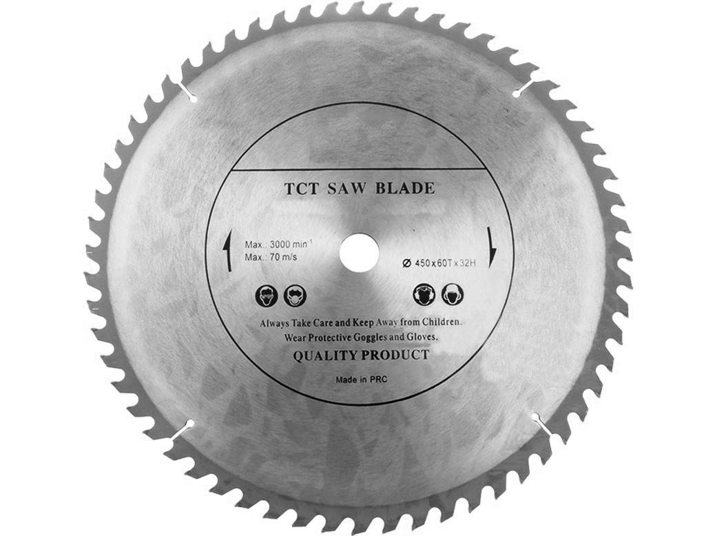 VOYTO Circular Saw Blade (Chop Saw) 450mm x 32mm x 60T for Wood Cutting discs Circular