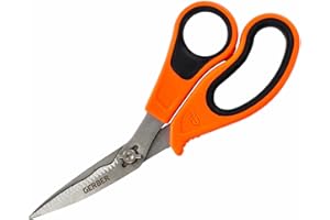 Gerber Vital Take-A-Part Poultry Shears, Hunting Shears for Small Animals, Serrated Blades & Visual Orange Rubber Handle, 5.5”, Orange