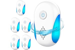 BUGBEAT 2024 Upgraded Ultrasonic Repeller Pest 6 Packs, Indoor Ultrasonic Repellent for Roach, Rodent, Mouse, Bugs, Ant, Mosquito, Mice, Spider, Electronic Plug in Pest Control
