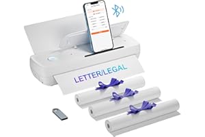 DODOXCX Portable Printers Wireless for Travel,Thermal-Wireless-Bluetooth-Printer,Support 8.5" X 11" US Letter&A4, Inkless Printer Compatible with Android,iOS Phone&Laptop,impresora portátil