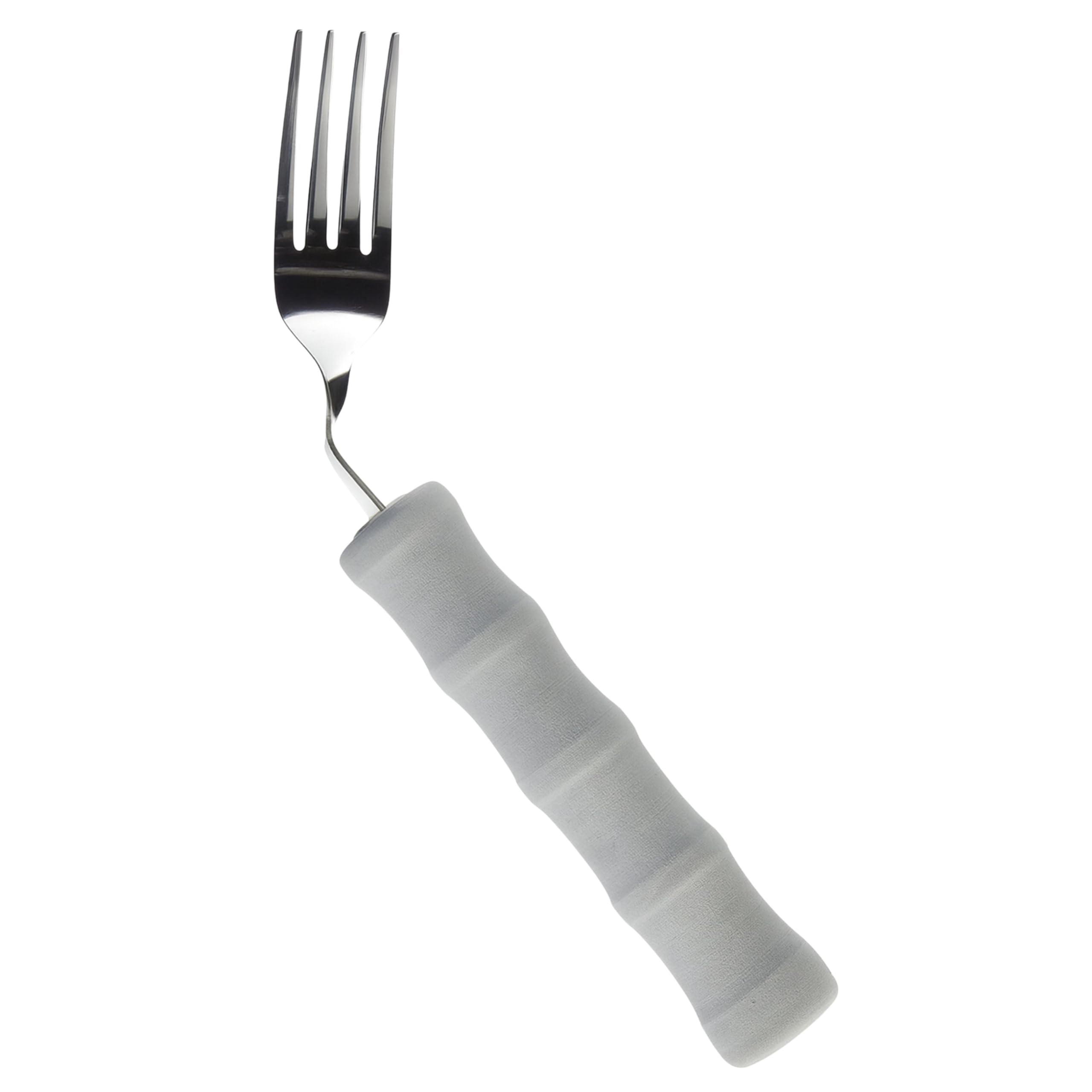 Homecraft Lightweight Foam Handled Cutlery - Angled, Fork, Left, (Eligible for VAT relief in the UK) Fork for Limited Wrist Movement, Independent Self-Feeding Utensil for Arthritis, Elderly, Disabled