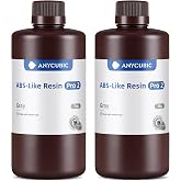ANYCUBIC ABS-Like 3D Printer Resin Pro 2, Stronger and Tougher, High Precision and Long-Lasting, Low Odor, Wide Compatibility for All LCD Resin 3D Printers (Grey+Grey, 2kg)