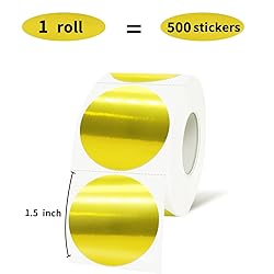 Yeachlaing 1.5 Inch Gold Round Thermal