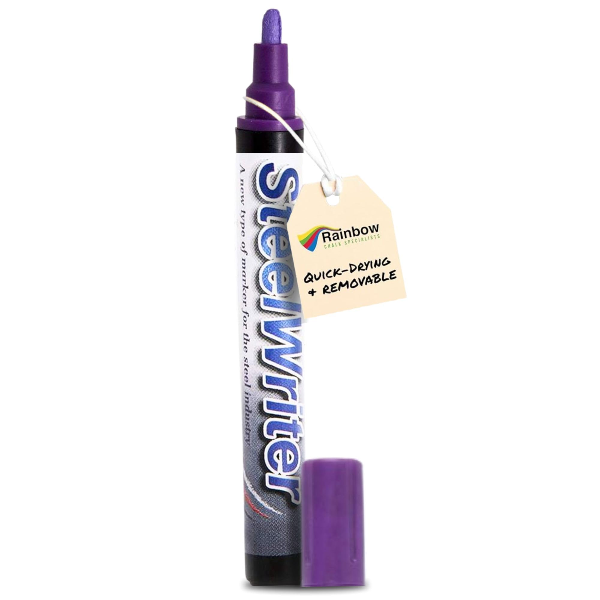RAINBOW CHALK MARKERS LTD SteelWriter Marker Pen - Violet 5mm. For Drawing onto Steel and other Metals
