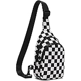 FODOKO Sling Crossbody Bag Main Compartment, Zippered Front Pockets, Adjustable Shoulder Strap, WaterResistant Lightweight