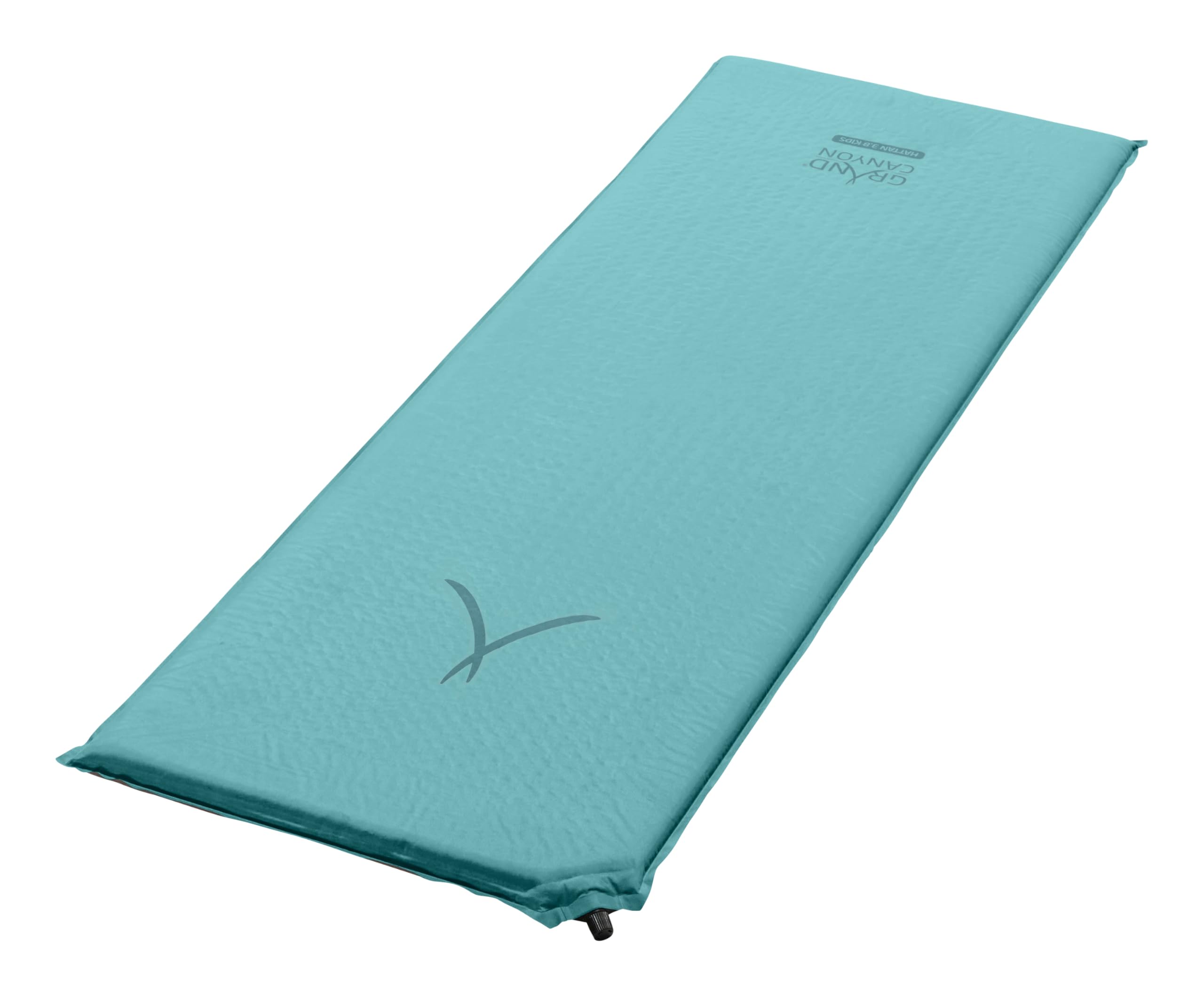 Grand Canyon HATTAN 3.8 KIDS - Self Inflating Camping Mat - 160x51x3,8cm - Meadowbrook (turquoise)