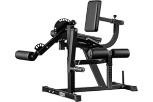 GMWD Leg Extension and Curl Machine, Lower Body Special Leg Machine, Adjustable Leg Exercise Bench with Plate Loaded, Leg Rotary Extension for Thigh, Home Gym Weight Machine