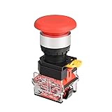 APIELE 22mm Momentary Mushroom Head Push Button