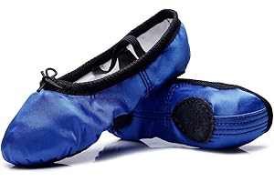 MSMAX Girls Ballet Shoes Toddler Costume Dancing Flats for Kids (Toddler/Little Kid/Big Kid)