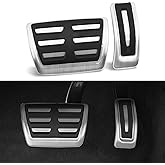 MYMOCCY Foot Pedal Cover Compatible for Q5 Q7 Q8 A4 A6 2018-2024 Accessories Foot Gas Accelerate Brake Pedal Pad Cover Interior Parts