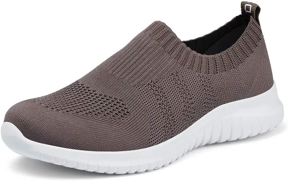 Women's Walking Tennis Shoes - Lightweight Athletic Casual Gym Slip on Sneakers