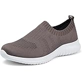 konhill Women's Slip On Sneakers Non Slip Walking Shoes Breathable Mesh Work Casual Lightweight Tennis Workout Shoes