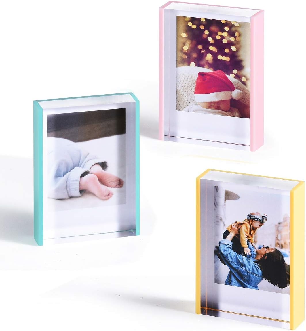 Phattopa Instax Mini Acrylic Picture Frames 2x3 Fujifilm Polaroid
