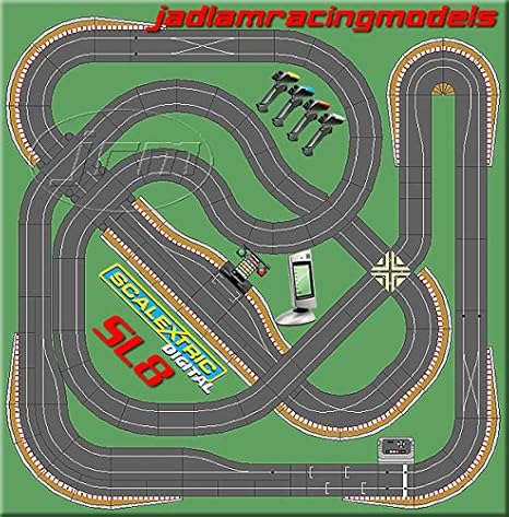 large scalextric layout